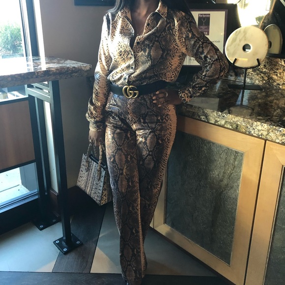 Misguided Snake Print Set - Picture 2 of 2